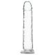 Addiction Crystal - sugproppsdildo (genomskinlig) - 18cm