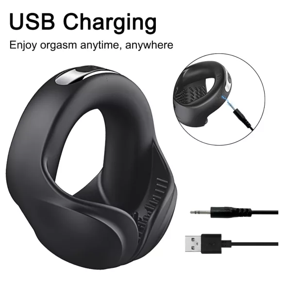AlvUp - vibratorring för penis - svart