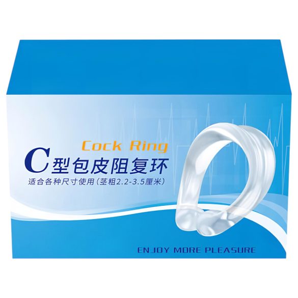 Szilikon makkerring - fördröjd utlösning - transparent