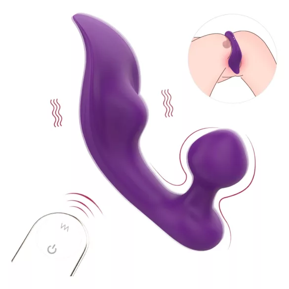 Sex HD Chomper - vibrator för klitoris och anal - vattentät - lila