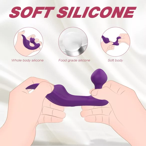 Sex HD Chomper - vibrator för klitoris och anal - vattentät - lila