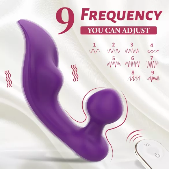 Sex HD Chomper - vibrator för klitoris och anal - vattentät - lila