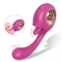 Sex HD - slick- och G-punktsvibrator (röd)