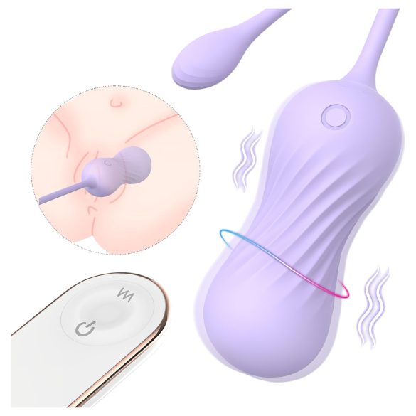 Sex HD Twist: Vibrationsegg Lila