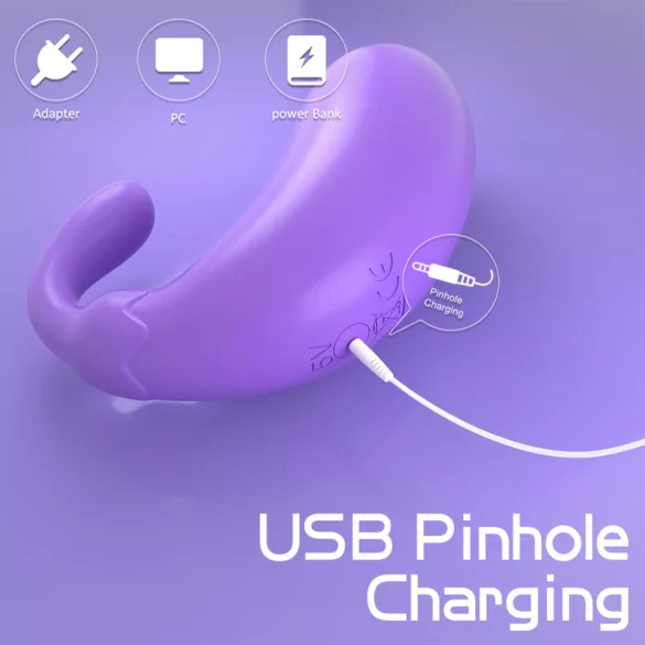 Sex HD - vibratorägg aubergineformad - lila