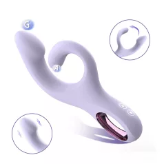 Sex HD - G-punktsvibrator med klitorisstimulator (lila)