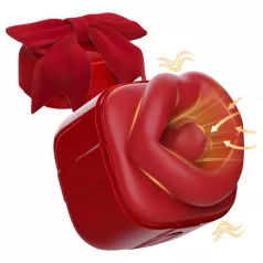 SEX HD - klitorisstimulator med sug och vibration - röd