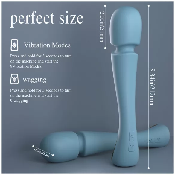 SEX HD Dancer - massagevibrator - turkos
