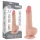 Lovetoy - realistisk dildo med pung - dubbelskiktad silikon 20cm natur