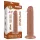 Lovetoy Sliding-Skin - dildo med sugkopp - dubbel lager - 20cm natur