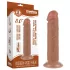 Lovetoy Sliding-Skin - dildo med sugkopp - dubbel lager - 20cm natur