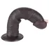 Lovetoy Sliding-Skin - dildo med sugkopp - dubbel lager - 20cm brun