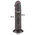 Lovetoy Sliding-Skin - dildo med sugkopp - dubbel lager - 20cm brun