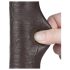 Lovetoy Glid-Skin - Sugkopp Dubbel Lager Dildo - 20,8 cm (brun)