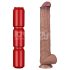 Lovetoy - dubbelskiktad XXL dildo - 36,5 cm - (natur)
