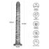 Lovetoy King Sized - extra stor vibrator - 40,5 cm (grå)