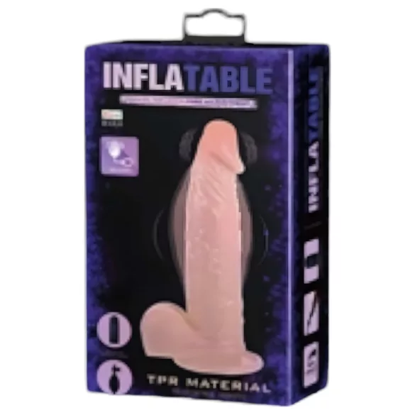 Baile uppblåsbart - uppblåsbar naturtrogen vibrator (naturfärg)