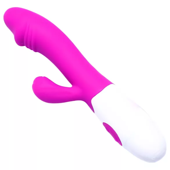 Pretty Love Snappy - G-punktsvibrator med klitorisstimulans - vattentät lila