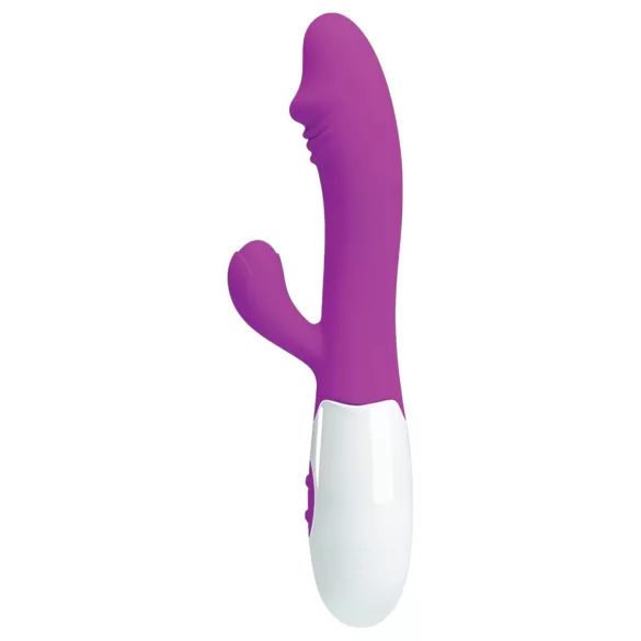 Pretty Love Snappy - G-punktsvibrator med klitorisstimulans - vattentät lila