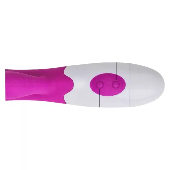 Pretty Love Snappy - G-punktsvibrator med klitorisstimulans - vattentät lila