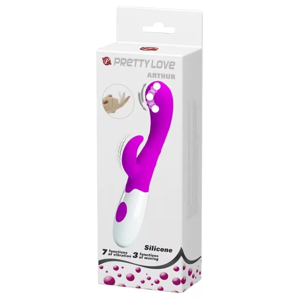 Pretty Love Arthur - G-punktsvibrator med rörligt huvud - silikon lila