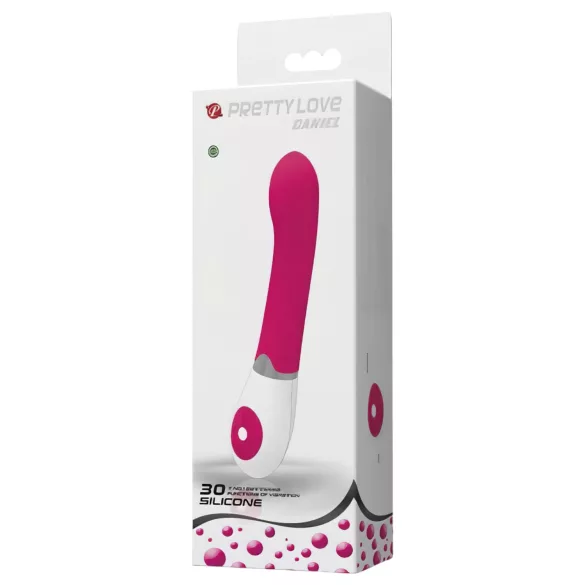 Pretty Love Daniel - G-punkt vibrator - vattentät - rosa/vit