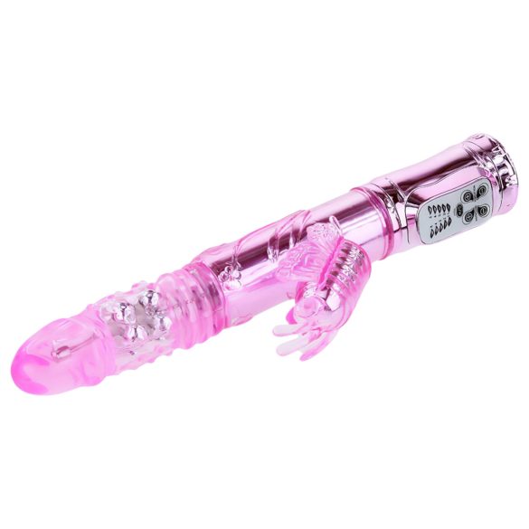 Baile - rabbitvibrator med fjäril - klitorisstimulans - rosa