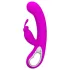 Pretty Love Webb - rabbitvibrator med klitorisstimulans - silikon rosa