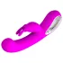 Pretty Love Webb - rabbitvibrator med klitorisstimulans - silikon rosa