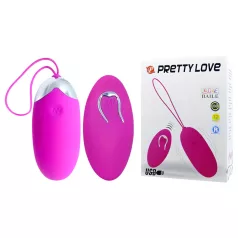   Pretty Love Berger - vibratorägg uppladdningsbar fjärrstyrd rosa
