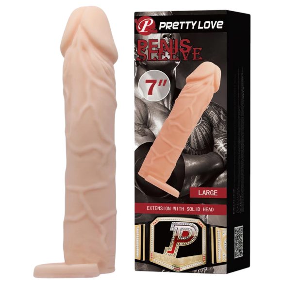 Pretty Love - penisring med ärm (natur)