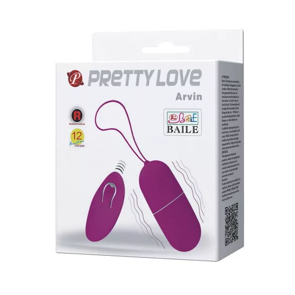 Pretty Love Arvin - bärbart radiostyrt vibrerande ägg (rosa)