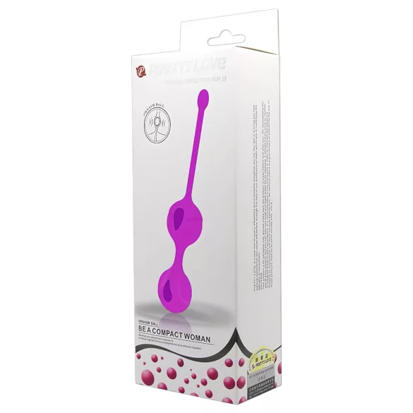 Pretty Love - knipkulor duo - silikon - lila