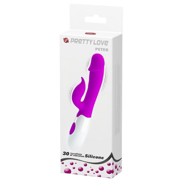Pretty Love - Rabbitvibrator med klitorisarm - silikon - lila