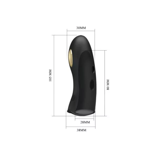 Pretty Love Marico - elektrostimulerande fingervibrator - svart