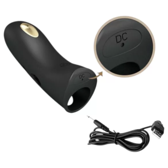 Pretty Love Marico - elektrostimulerande fingervibrator - svart