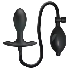 Pretty Love - uppblåsbar analplugg med inre kula - svart