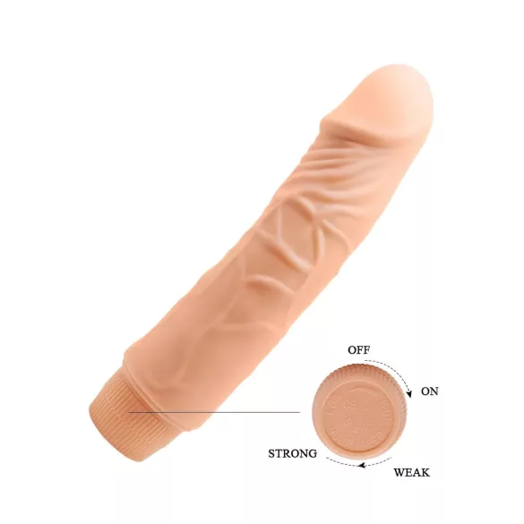 Baile Barbara - realistisk vibrator - 19,5 cm - naturfärg