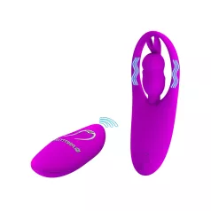   Pretty Love Wild Rabbit - rabbitvibrator med klitorisstimulans - silikon rosa