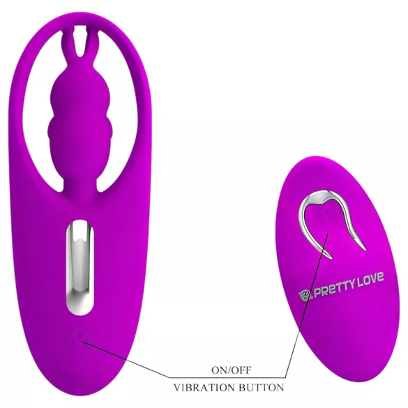 Pretty Love Wild Rabbit - rabbitvibrator med klitorisstimulans - silikon rosa