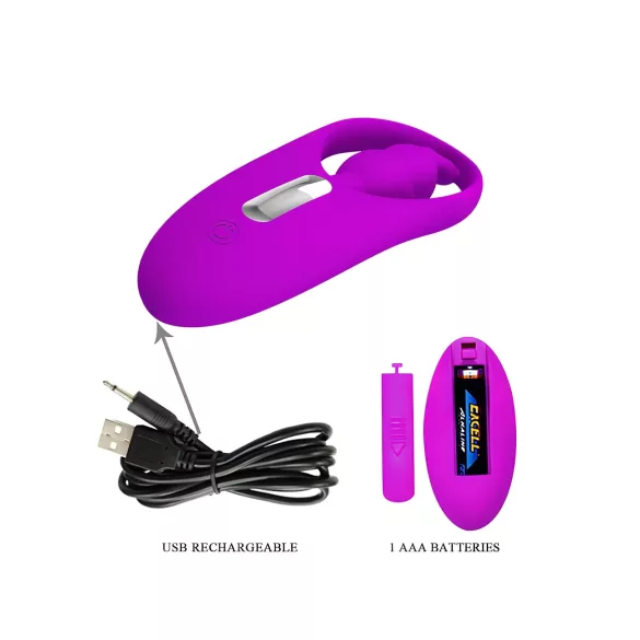Pretty Love Wild Rabbit - rabbitvibrator med klitorisstimulans - silikon rosa