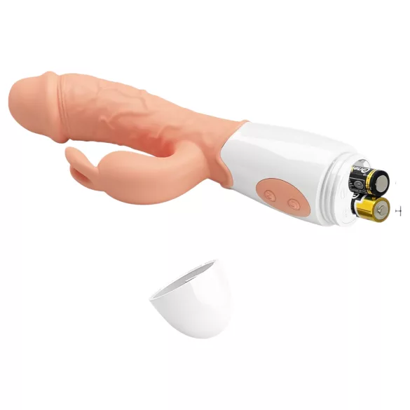Pretty Love Easter Bunny - rabbitvibrator med klitorisstimulans - natur