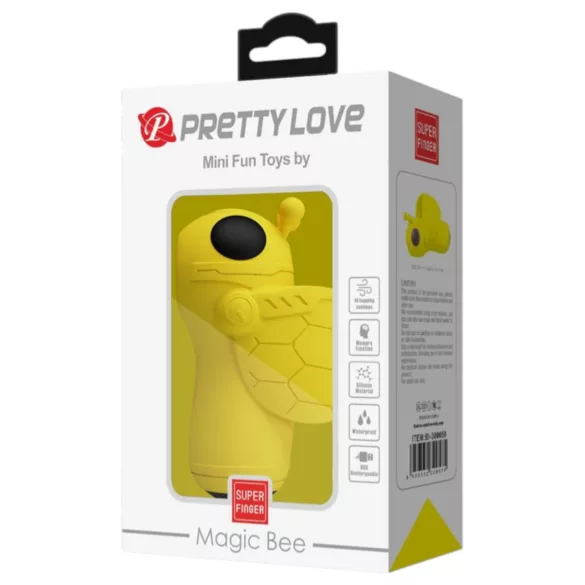 Pretty Love Magic Bee - finger vibrator för klitoris - gul