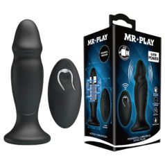   MR. PLAY - analvibrator med fjärrkontroll - uppladdningsbar - svart