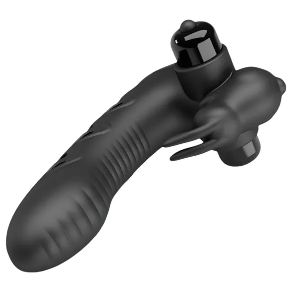 Pretty Love Vance - finger vibrator med klitorisstimulering - svart