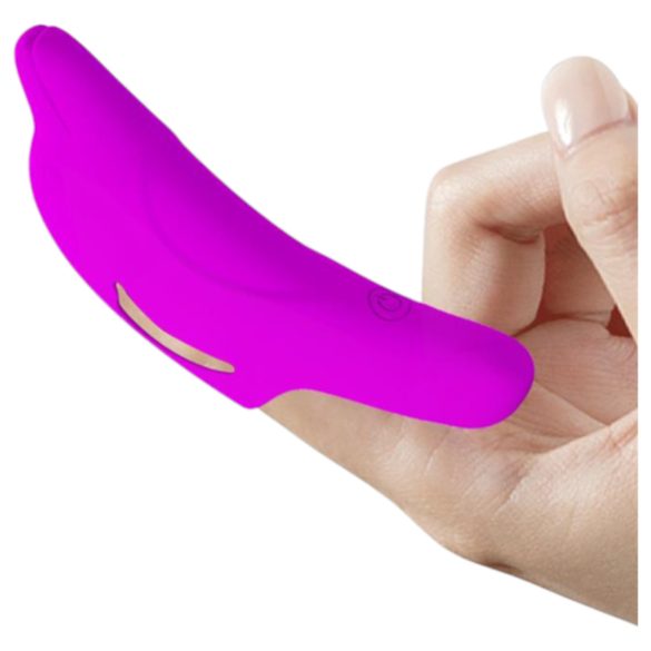 Pretty Love Delphini - delfinformatad vibrator för finger (lila)