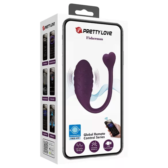 Pretty Love Fisherman - smart vibrerande ägg (lila)