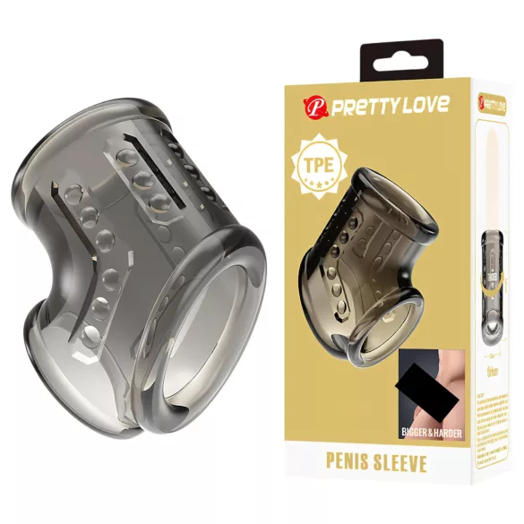Pretty Love - penismanschett och pungrem (transparent)