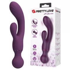   Pretty Love All Rounder - dubbelhuvad G‑punkts- och klitorisstimulator (lila)