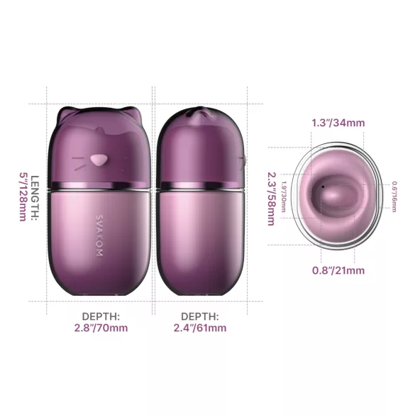 Svakom Klitty - appstyrd luftvåg-klitorisstimulator vibrator